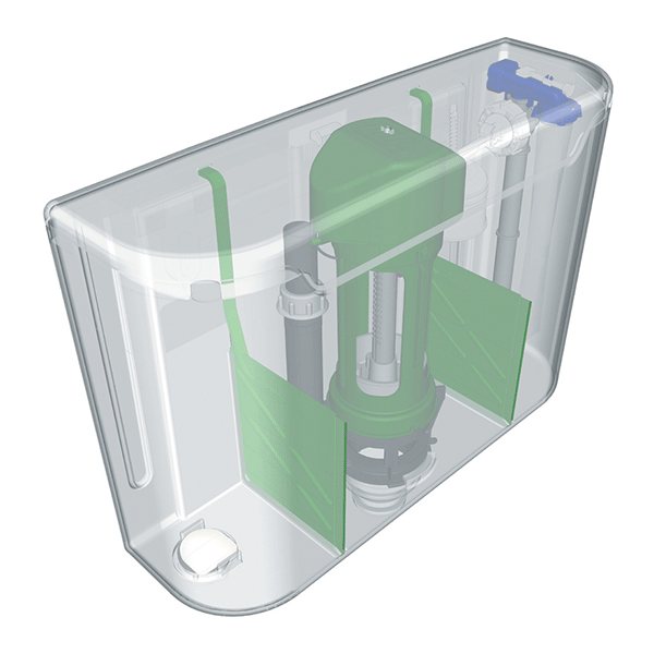 Dudley Miniflo concealed cistern with single flush – The Sanitaryware Company