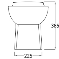 SanCeram Shenley child size toilet