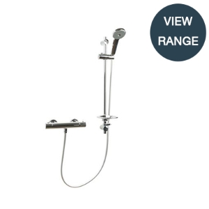 SanCeram thermostatic bar shower and slider rail