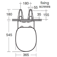 Concept White Wall Mounted WC Pan with Horizontal Outlet