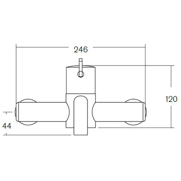 SanCeram HBN thermostatic lever tap with removable spout