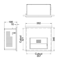 Elite recessed warm air dryer