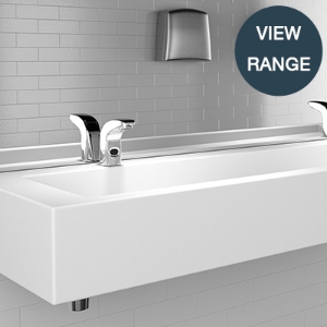 View sanitaryware from SanCeram, Armitage Shanks & Deva by type. Featured image - wash trough basin