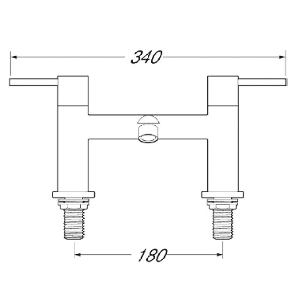 Insignia Deck Mounted Bath Filler - INS108