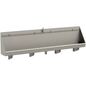 Centinel Stainless Steel Trough Urinal 2400mm - Exposed