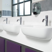 Marden semi-recessed basin 520 CTH at Huddersfield University