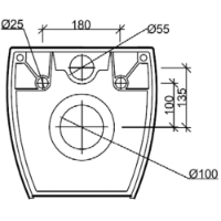 SanCeram Marden Wall Hung Toilet Pan - MDWC101 - Washroom sanitary ware