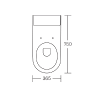 Chartham Close Coupled 750 Projection Toilet Pan with Cistern