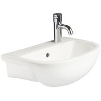 Chartham semi-recessed basin 450mm Right Hand Tap Hole