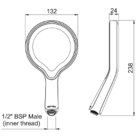 Aio Shower Handset - AOHSCPUK