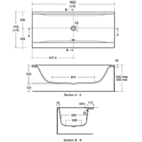 Ideal Standard Concept 1700 x 750mm no tap hole bath