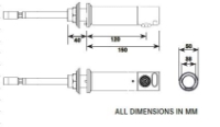 Dart Valley Systems Aquarius wall mount straight sensor tap