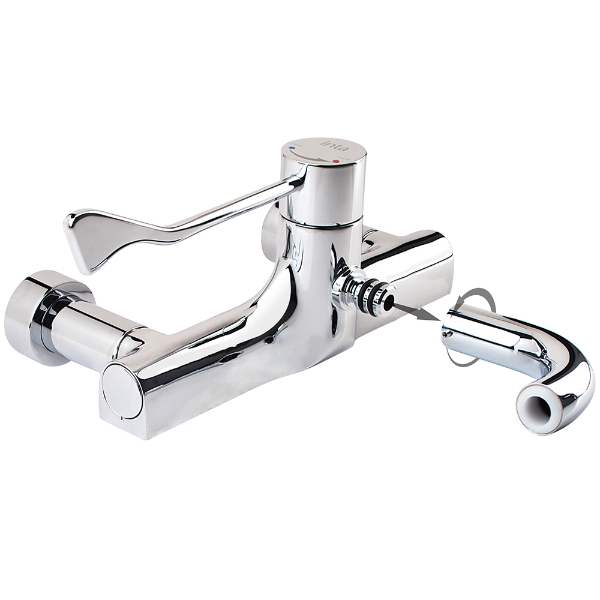 SanCeram HBN thermostatic lever tap removable spout – elbow mixer tap - Healthcare Sanitaryware