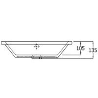 SanCeram Marden 560 countertop vanity basin