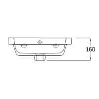 Shenley Corner Wall Hung Basin, CTH