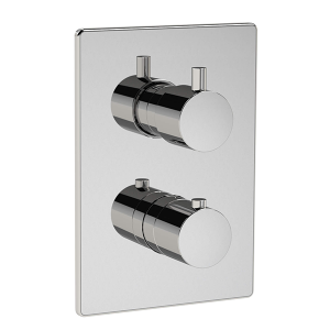 Kaha concealed mixer valve for 2 outlets, ABS concealing plate – KAHA2DA