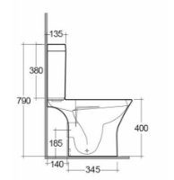 Langley Closed Coupled Toilet Pack