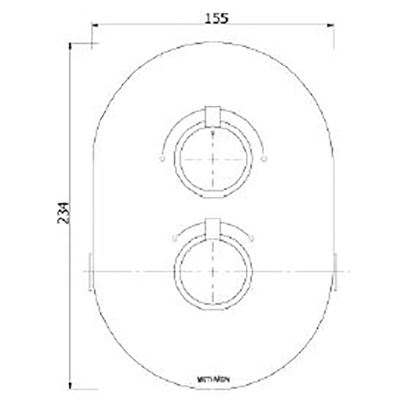 Kaha 2 outlet concealed thermostatic mixer valve