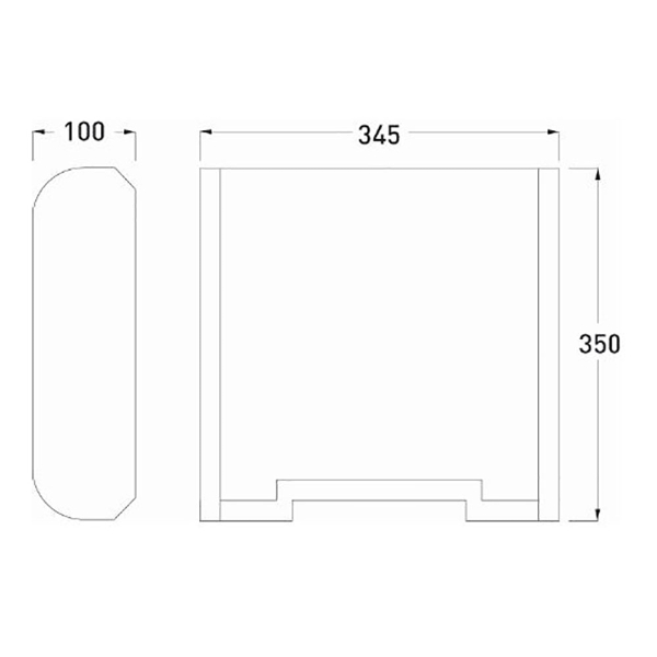 Slimline warm air dryer