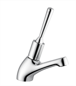 DDA compliant SanCeram self closing toggle tap. Ideal for preschool toilets and disabled toilets