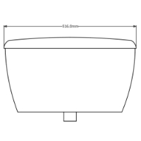 Thomas Dudley Tri-shell exposed auto urinal cistern