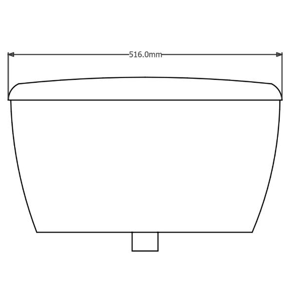 Thomas Dudley Tri-shell exposed auto urinal cistern