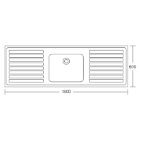 Hospital Sink and Double Drainer