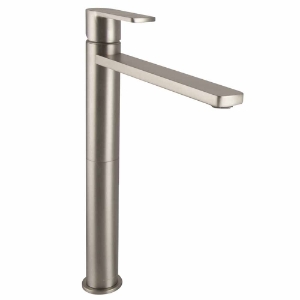 SanCeram Hartley Tall Basin Tap – Mixer Tap for Vessel Basins -Brushed Nickel