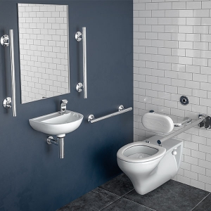 SanCeram Sensor Doc M Pack, WH WC, Left Handed in Chrome - The Sanitaryware Company