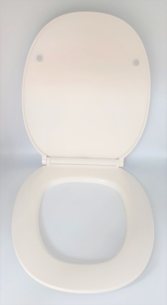 Chartham Beyond white slim soft close toilet seat with soft close toilet lid 