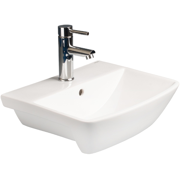 SanCeram Langley Semi-recessed Basin 500mm - LLWB104