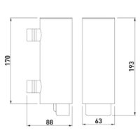 Lockable cylindrical liquid soap dispenser