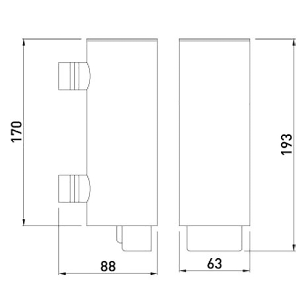 Lockable cylindrical liquid soap dispenser