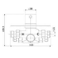 Kaha 2 outlet concealed thermostatic mixer valve