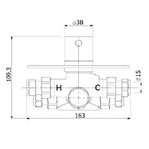 Kaha 2 outlet concealed thermostatic mixer valve