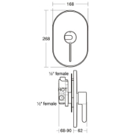 Armitage Shanks Contour 21 shower mixer