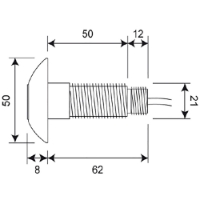 WRAS approved DVS Standard Toilet Flush Valve Kit with tactile switch, Technical Drawing