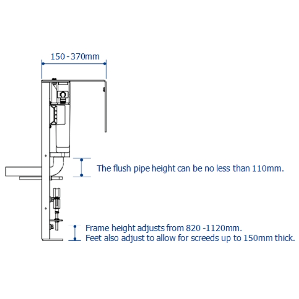 The Sanitaryware Company – modern Oyster push plate, a Thomas Dudley dual flush button – Technical Drawing with measurements