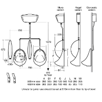 Armitage Shanks Sanura exposed trap urinal